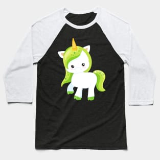 Saint Patrick's Day, Cute Unicorn, Magical Unicorn Baseball T-Shirt